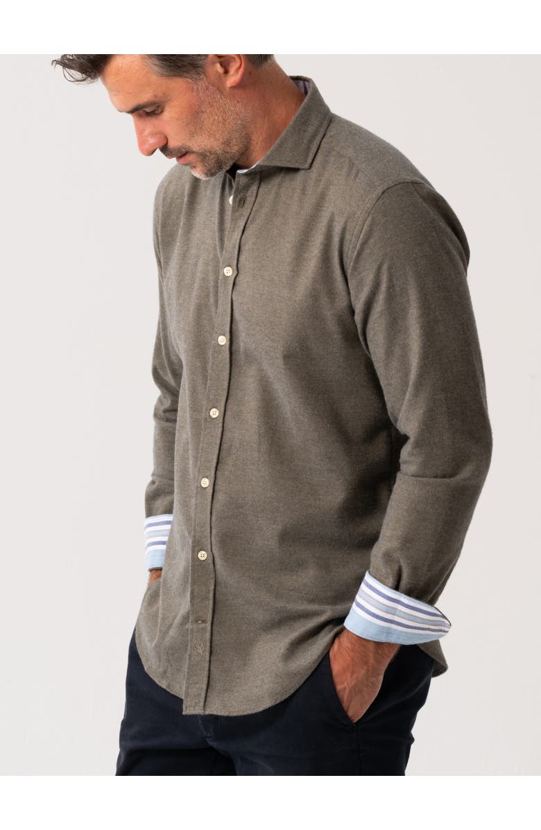 Koy Clothing Button Up Collared Shirt, Alternate, color, Olive