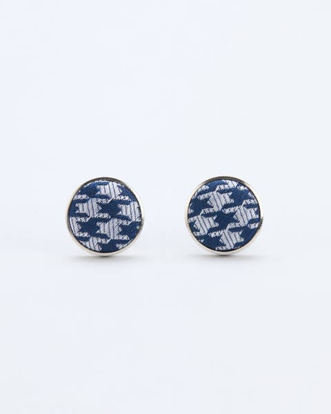 Houndstooth Heritage Silk Cufflinks