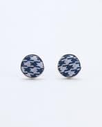 Knottery & Co Houndstooth Heritage Silk Cufflinks