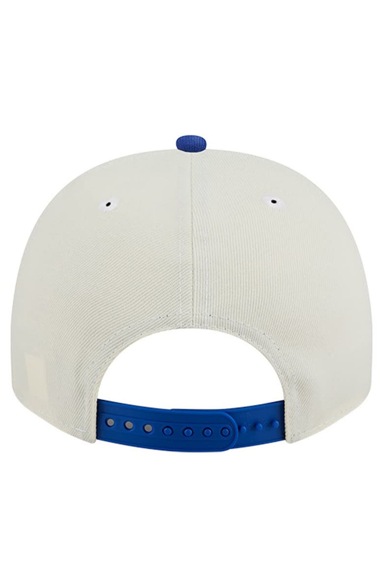 New Era Men's New Era White/Blue New York Knicks A-Frame 9FIFTY Adjustable Hat, Alternate, color, 