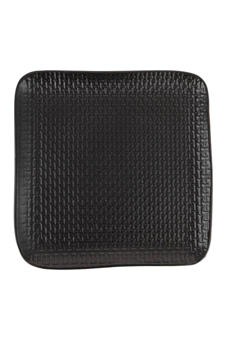 Olivia Stoneware 4-Piece Salad Plate Set, Alternate, color, Black