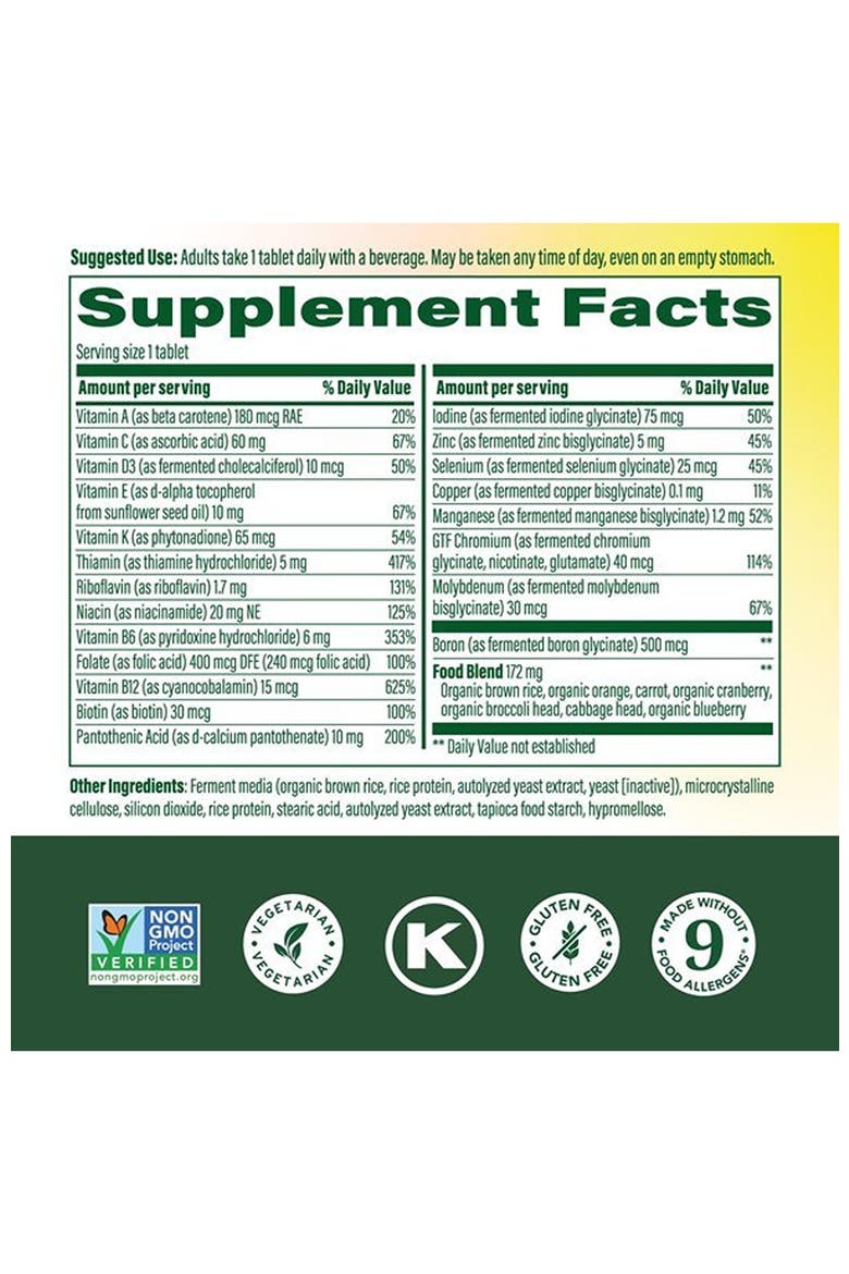 One Daily Multivitamin for Women & Men, Iron Free Multivitamin, Vegetarian, Non-GMO, 90 Tablets, Alternate, color, None
