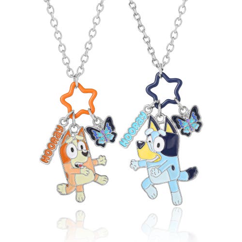 Bluey Bff Pendant Necklace Set With Star And Charm Tags In Multi