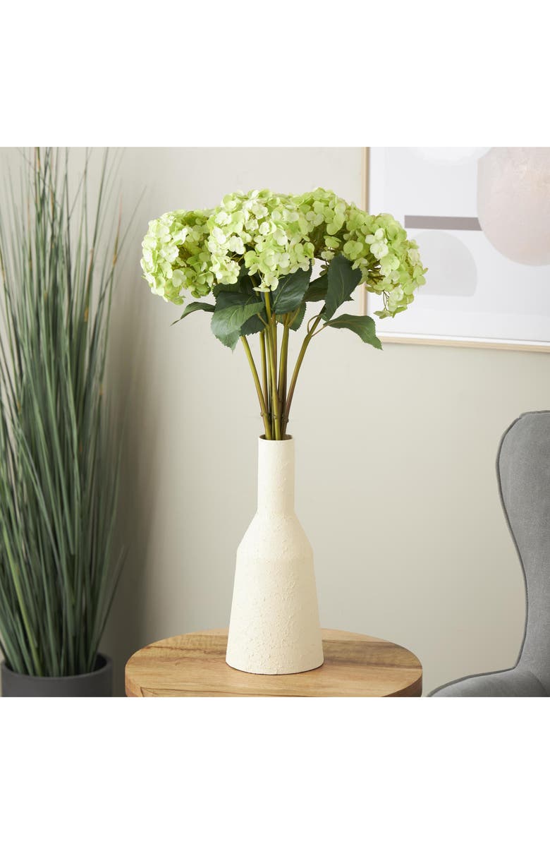 SONOMA SAGE HOME Set of Eight Green Hydrangea Artificial Flowers, Alternate, color, Green