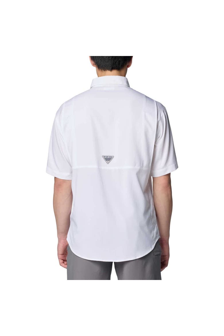 Men's Columbia White Texas A&M Aggies PFG Tamiami Omni-Shade Button-Down Shirt, Alternate, color, White