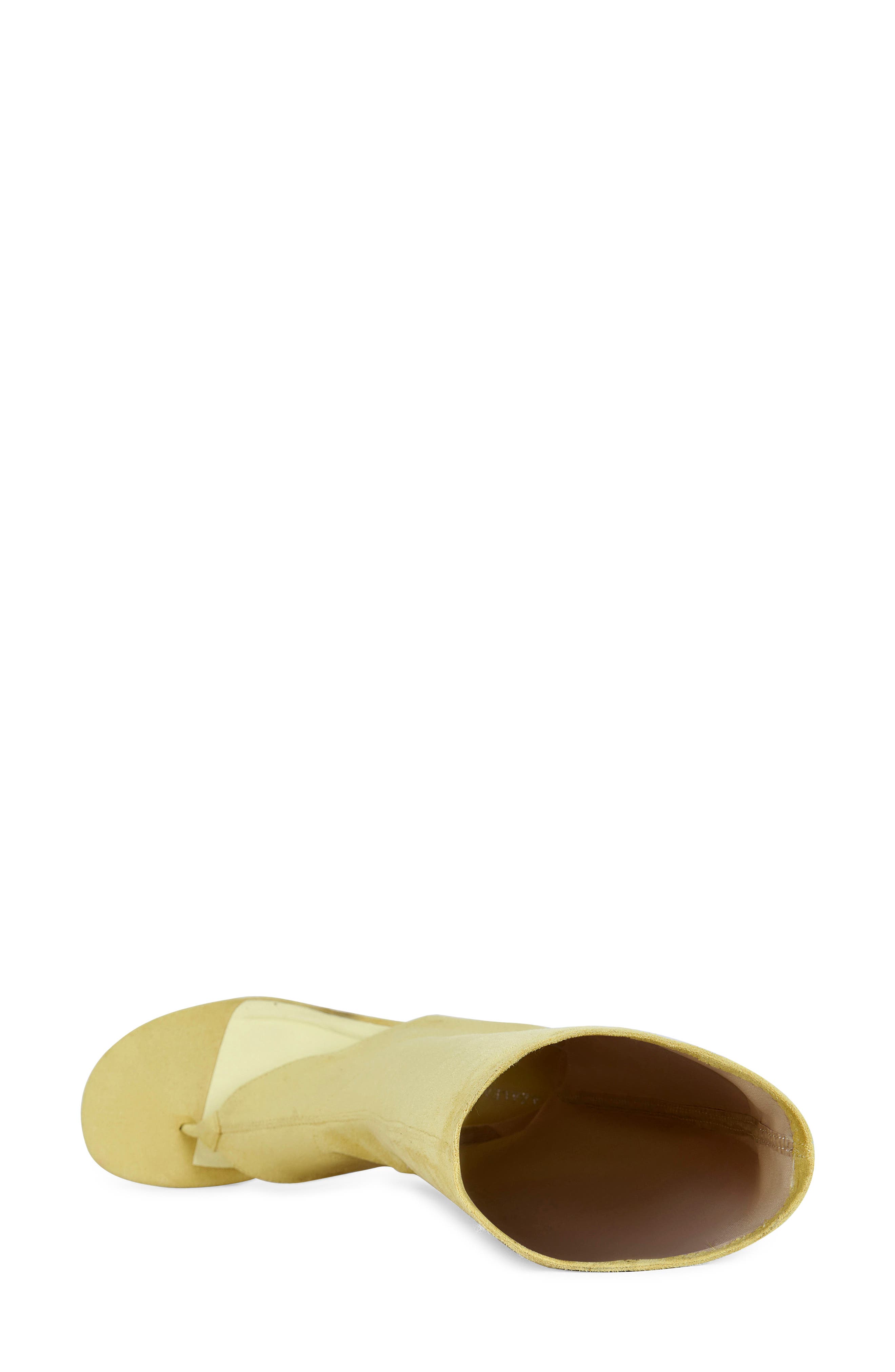 AZALEA WANG Cecile Cutout Stiletto Sandal Boot, Alternate, color, Mustard