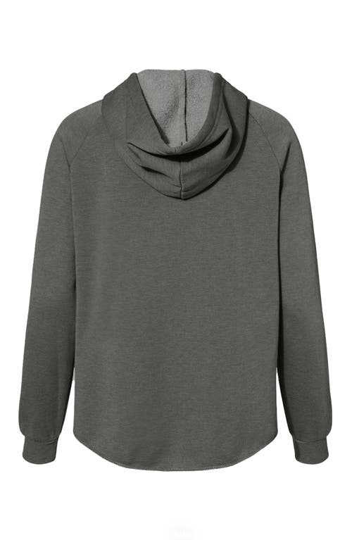 Dalix Bow Fleece Zip Hoodie In Gray