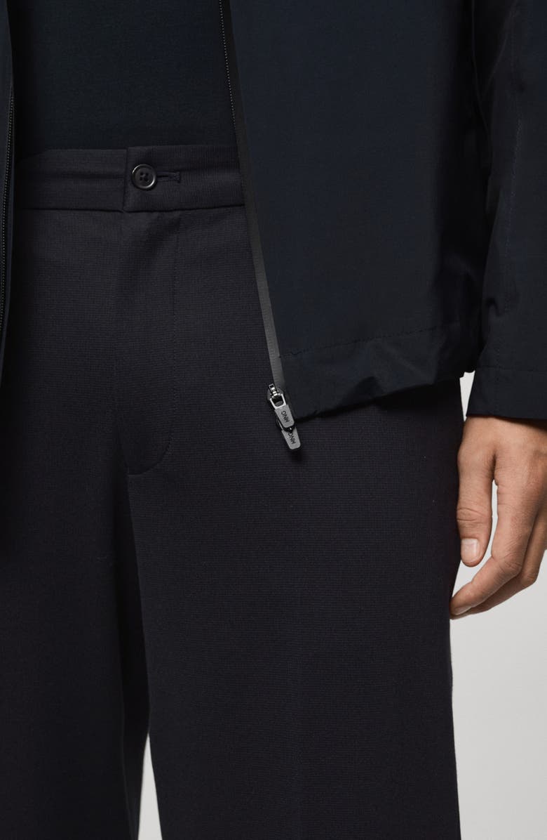 MANGO Slim Fit Stretch Suit Pants, Alternate, color, Dark Navy