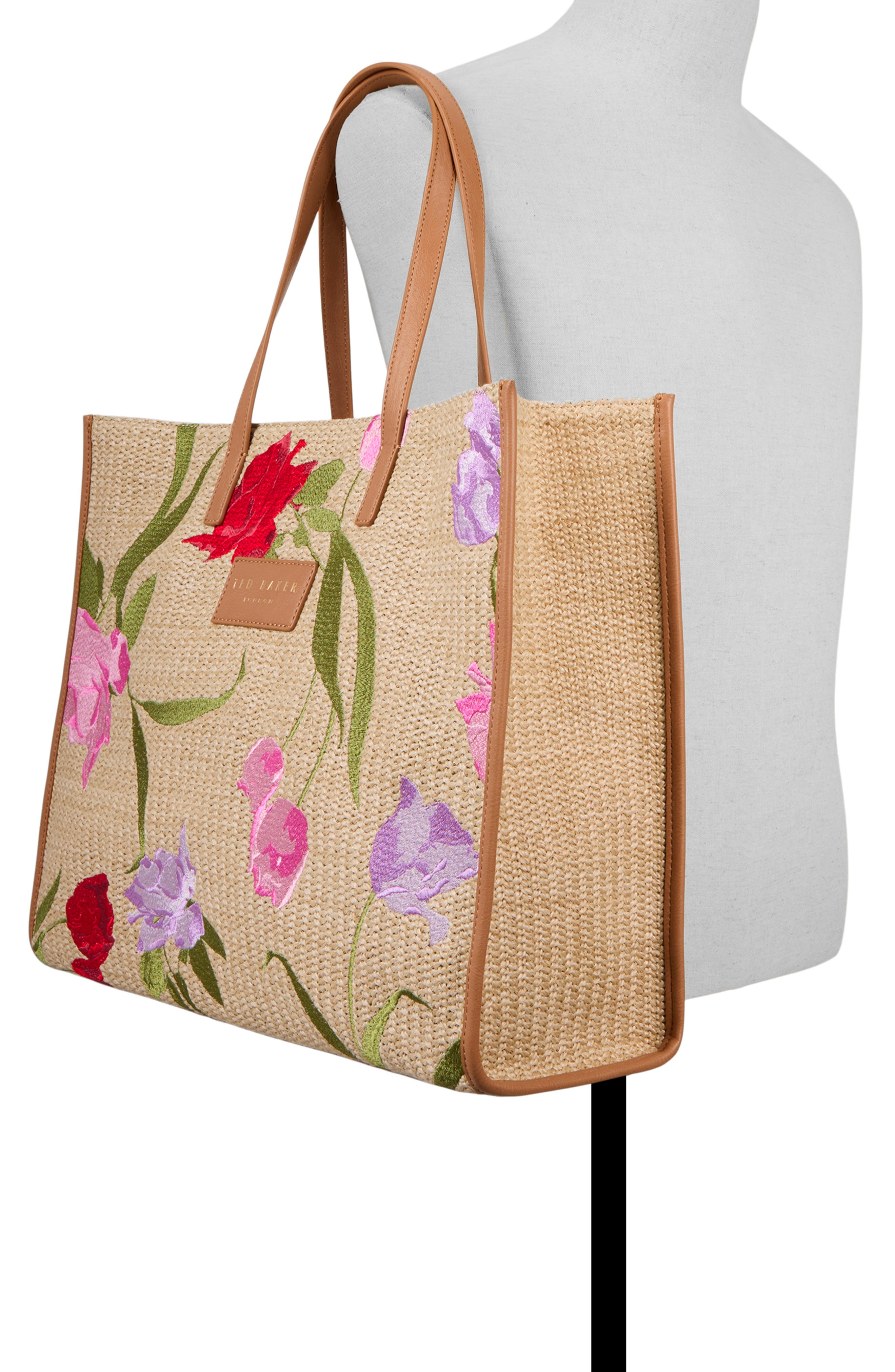 Ted Baker Palmer Tote, Alternate, color, Red Multi