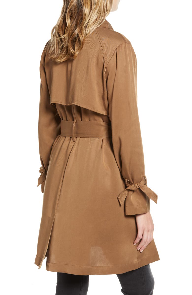 BB Dakota by Steve Madden BB Dakota Pardon My Trench Belted Lyocell Trench Coat, Alternate, color, 