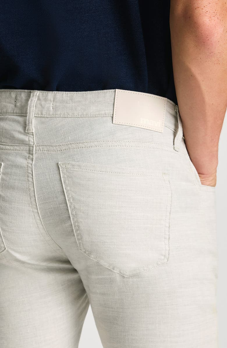 Mavi Jeans Marcus Slim Straight Leg Twill Pants, Alternate, color, Nude Linen