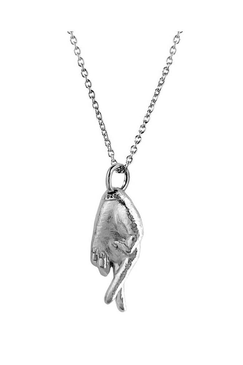 Good Luck Charm Necklace, Main, color, Silver
