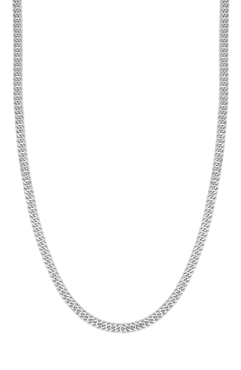 Bony Levy Men's 14K Gold Curb Chain Necklace, Main, color, 14K White Gold