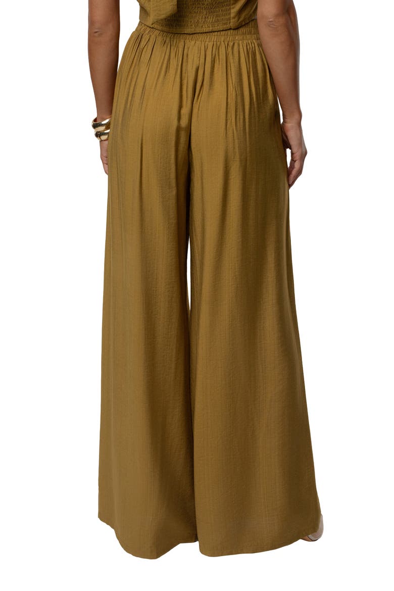 Tropical Daze Halter Top & Wide Leg Pant Set, Alternate, color, GREEN