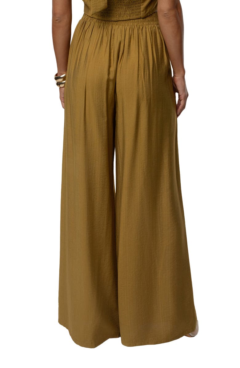 JLUXLABEL Tropical Daze Halter Top & Wide Leg Pant Set, Alternate, color, Green