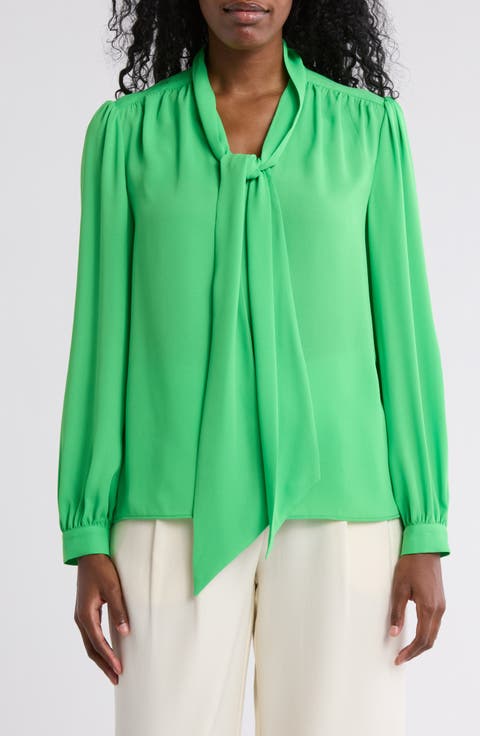 Tie Neck Georgette Top