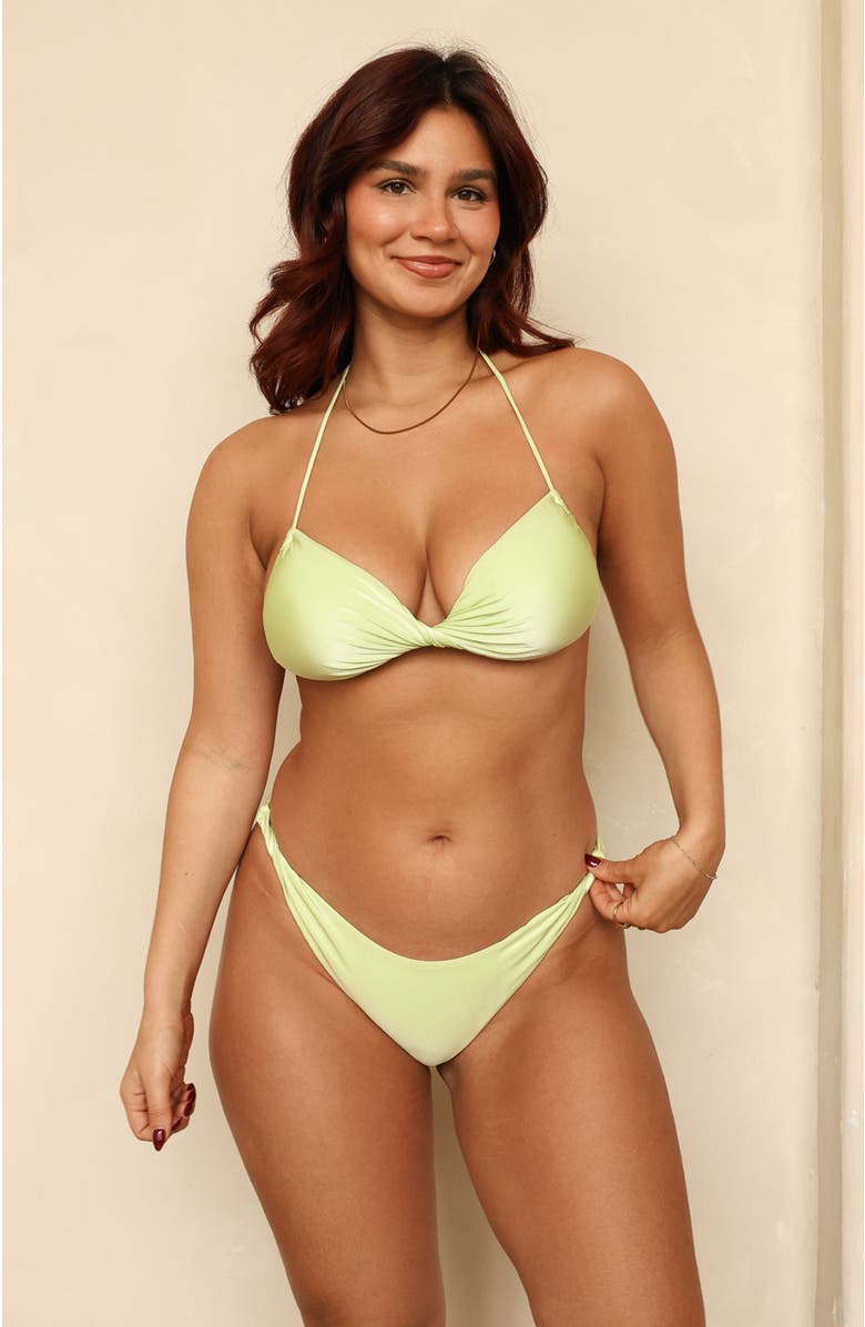 Dippin Daisys Coral Bandeau Bikini Top, Main, color, Butterfly