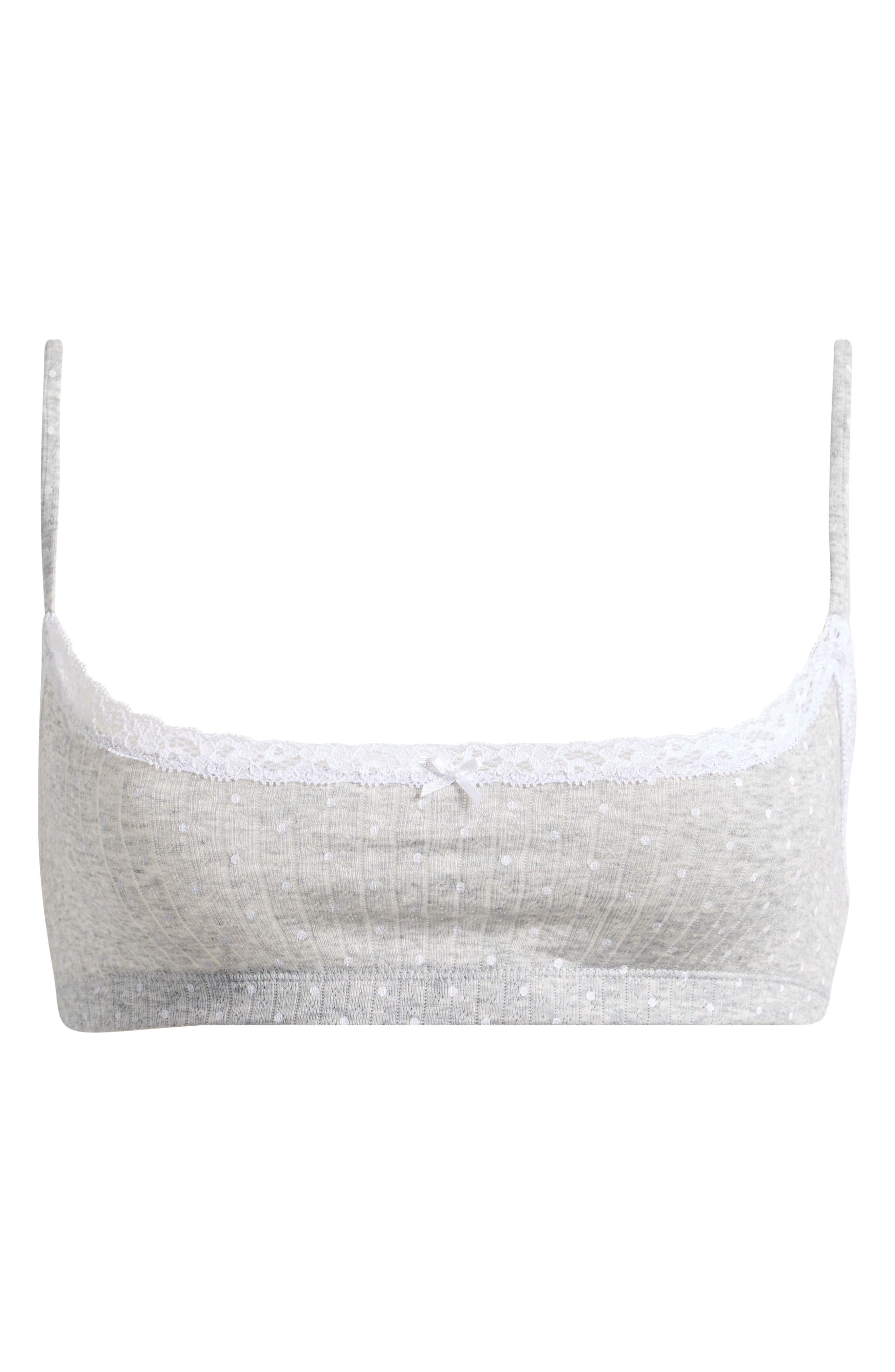 selected LIGHT HEATHER GREY PIN DOT