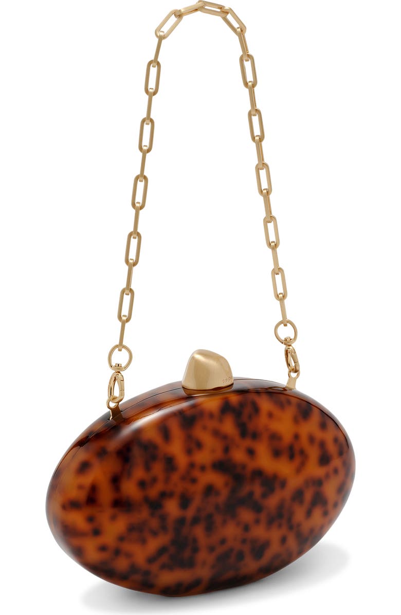 Cult Gaia Eviana Clutch, Alternate, color, Caramel Tortoise