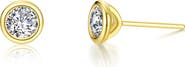 Lafonn Simulated Diamond Bezel Stud Earrings