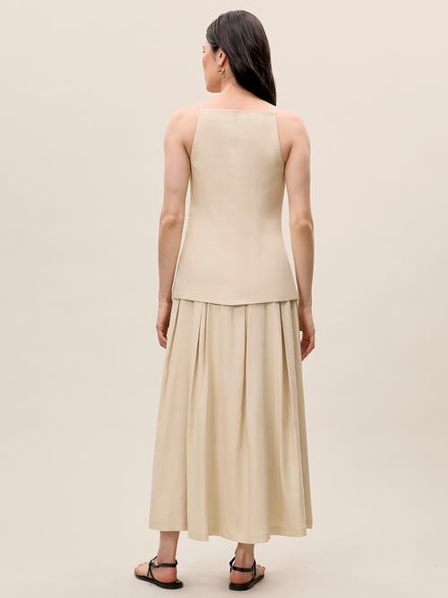 REBECCA TAYLOR REBECCA TAYLOR BEATRICE STRETCH LINEN TOP