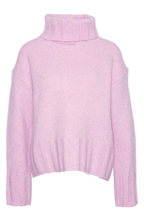 Barbour Anita Wool Blend Turtleneck Sweater In Lavender Purple
