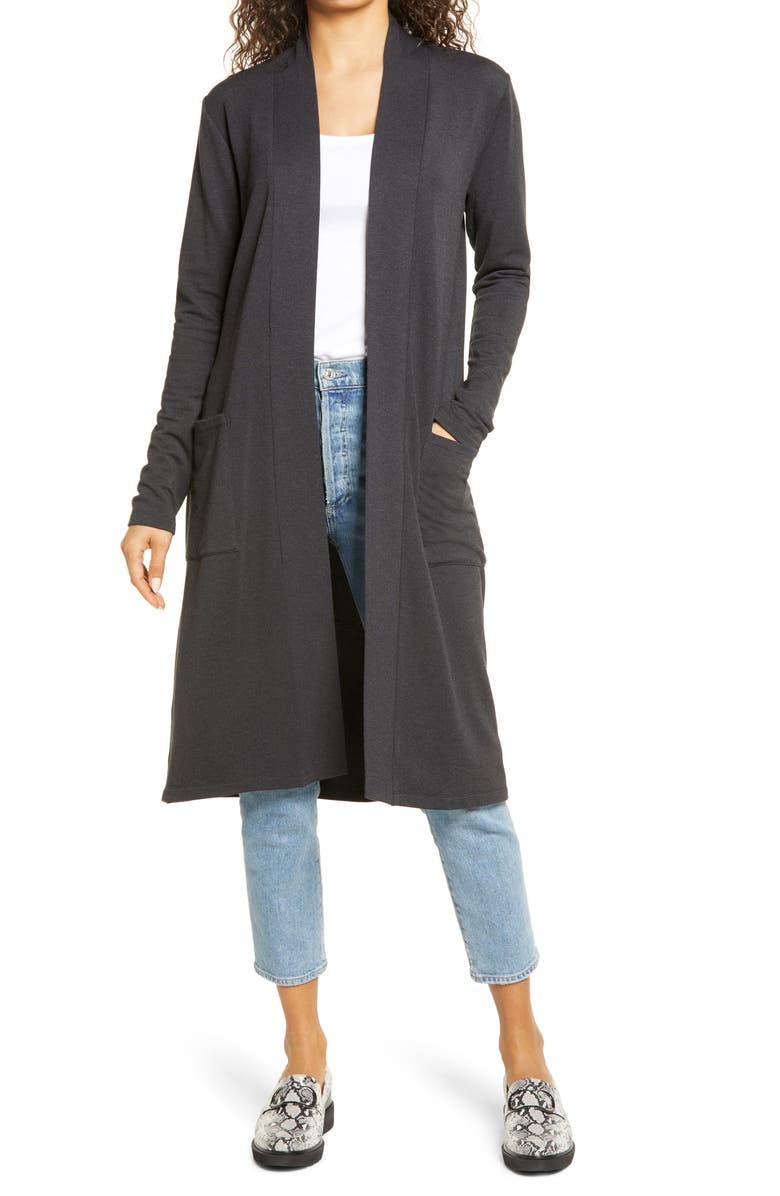 Bobeau Duster Cardigan, Main, color, 