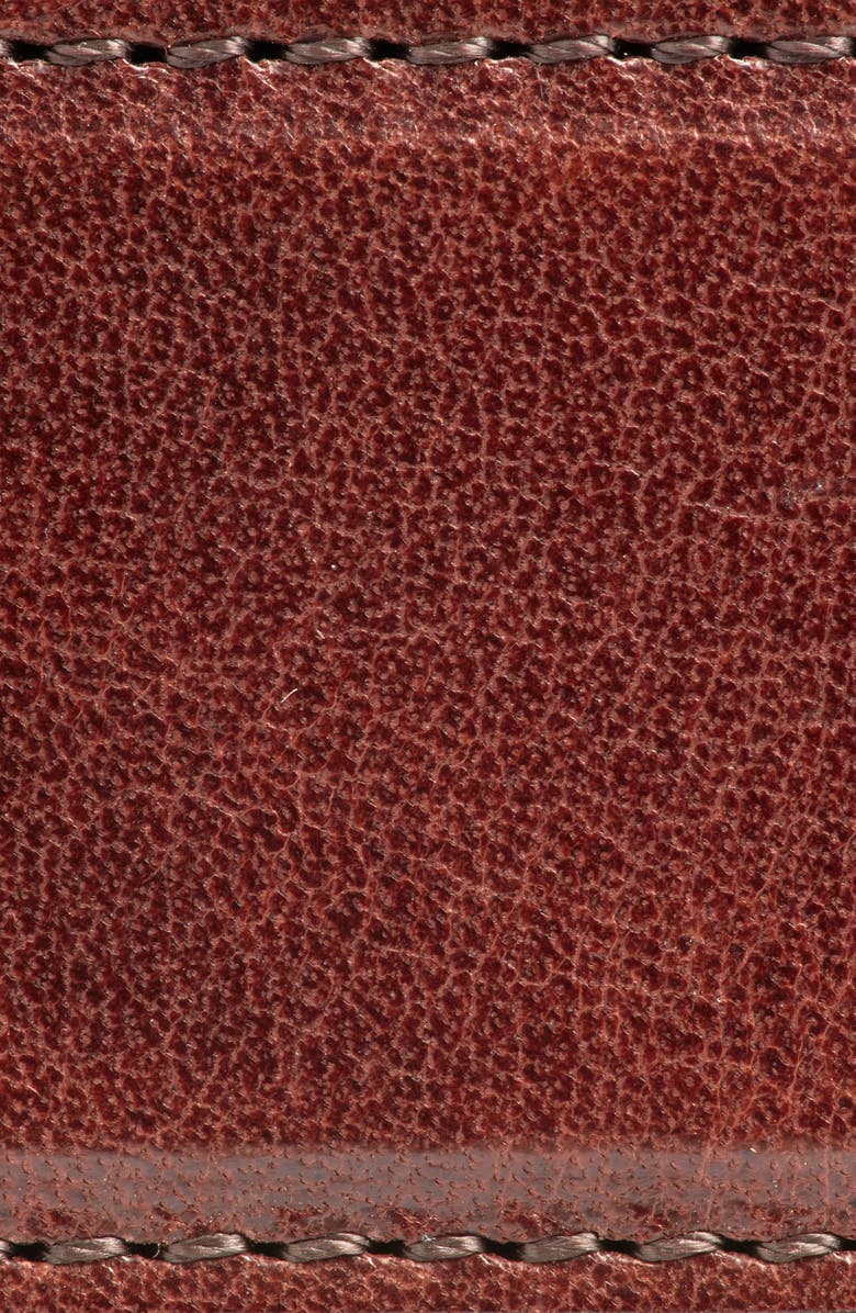 FRAME Oval Buckle Leather Belt, Alternate, color, Dark Brown