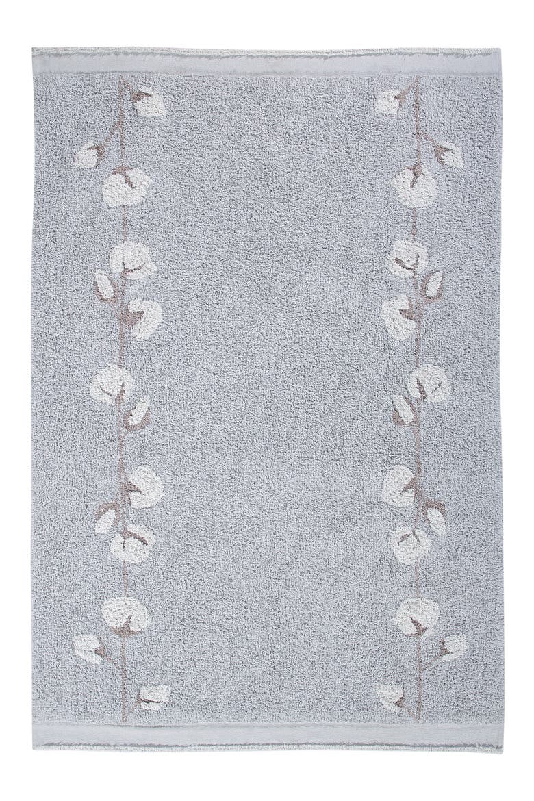 Cotton Bolls Washable Recycled Cotton Blend Rug, Main, color, GREY