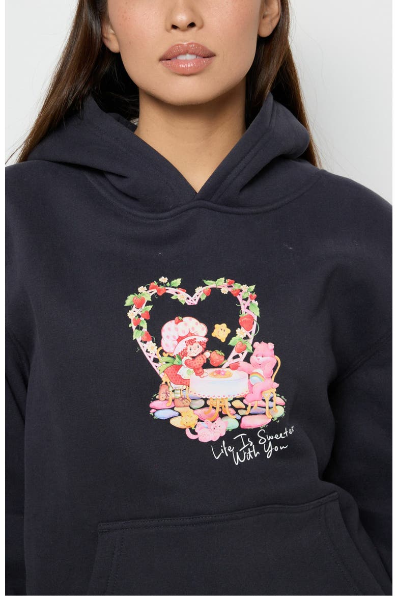 Life Is Sweet Hoodie, Alternate, color, BLACK