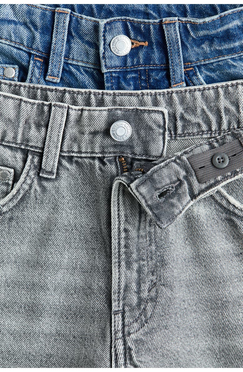 H&M 2-pack Baggy Fit Denim Shorts, Alternate, color, Denim Blue/Gray