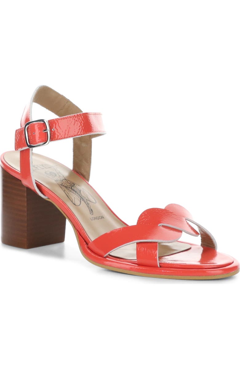 Fly London Moji Ankle Strap Sandal, Main, color, Scarlet