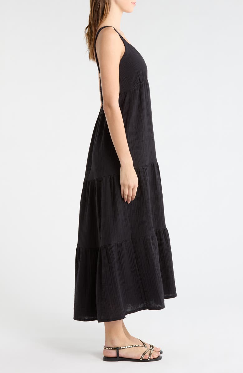 Steve Madden Elianna Sleeveless Midi Dress, Alternate, color, Black