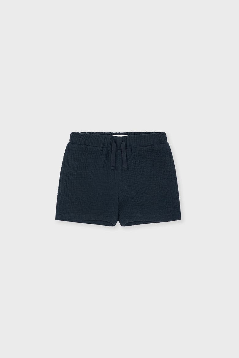 Organic Cotton Waffle Short, Main, color, Black