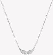 Rizen Jewelry Divine Wings Mini Cross Necklace