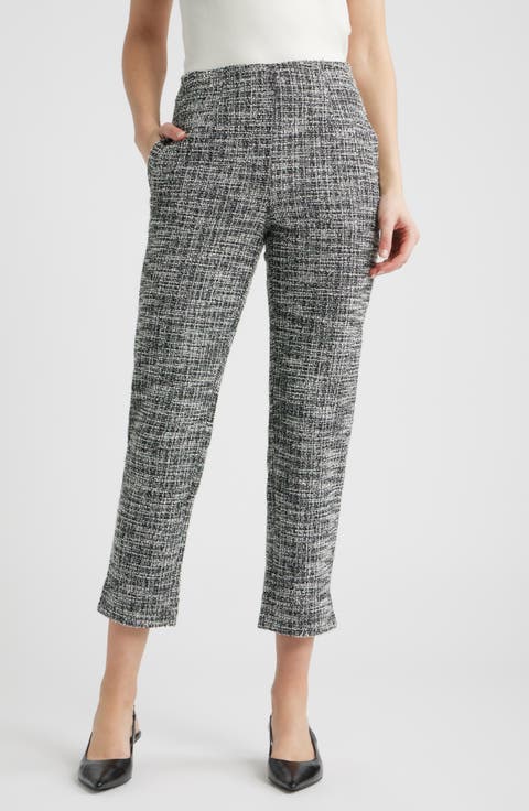 Stretch Bouclé Skimmer Pants