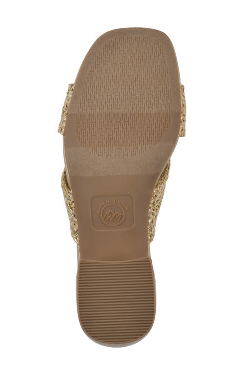 Cliffs By White Mountain Mills Block Heel Sandal In Gold