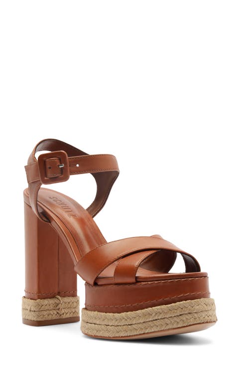 Hilda Ankle Strap Platform Sandal (Women)