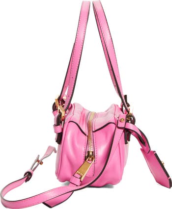 Mini Logo East/West Leather Shoulder Bag