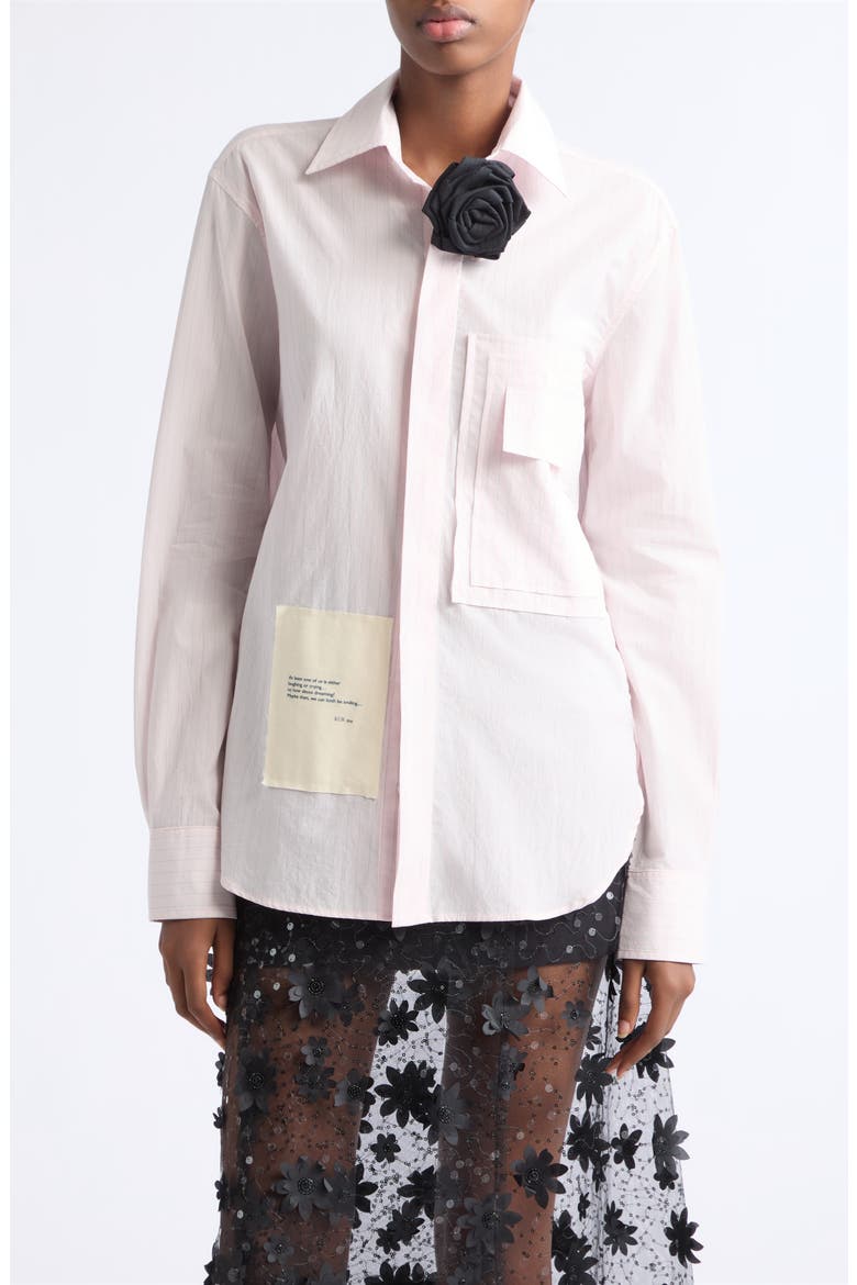Striped Boxy Shirt, Main, color, BABY PINK STRIPES
