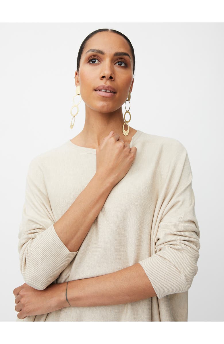 Masai Copenhagen MaFanasi Round Neck Oversized Sweater, Alternate, color, L Beige Mel