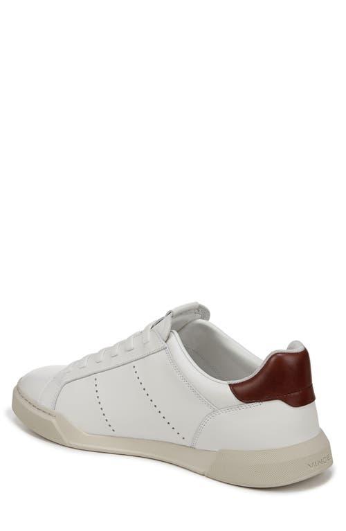 Vince Mercer Slip-on Sneaker In White/brick Red