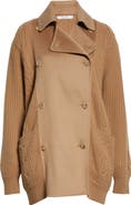 Max Mara Mixed Media Wool & Cashmere Coat
