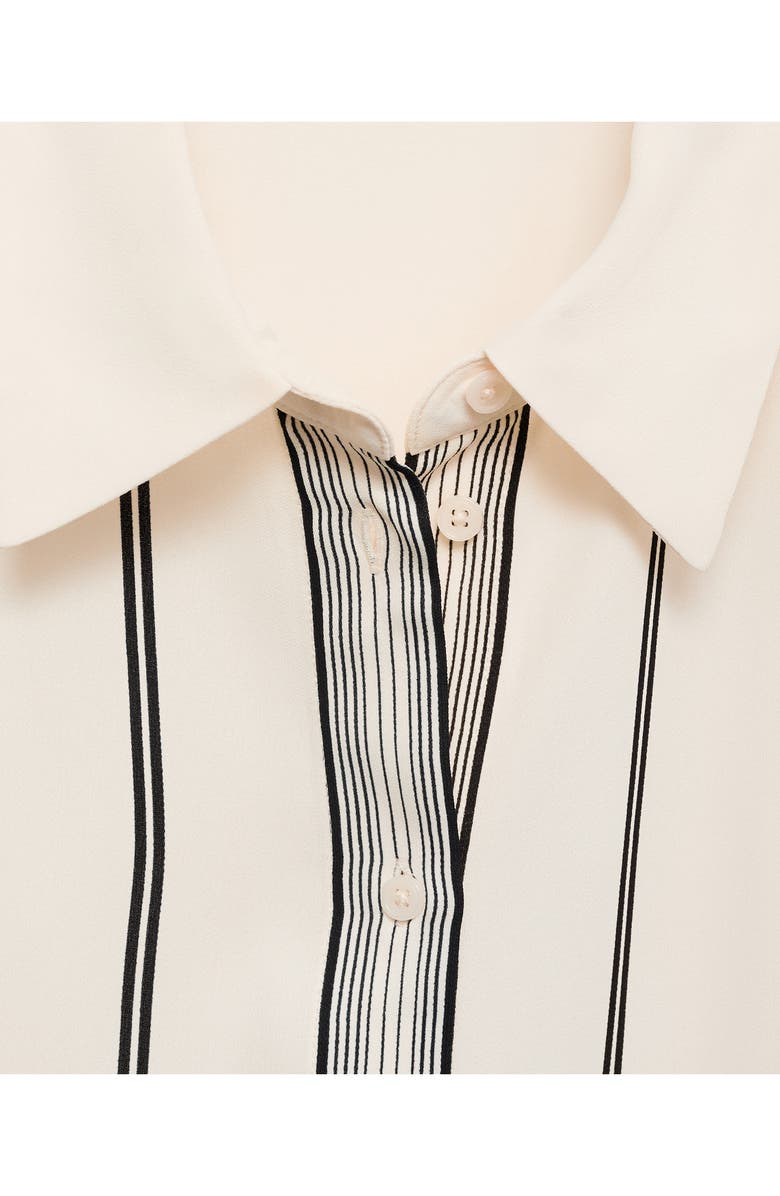 MANGO Stripe Button-Up Shirt, Alternate, color, 