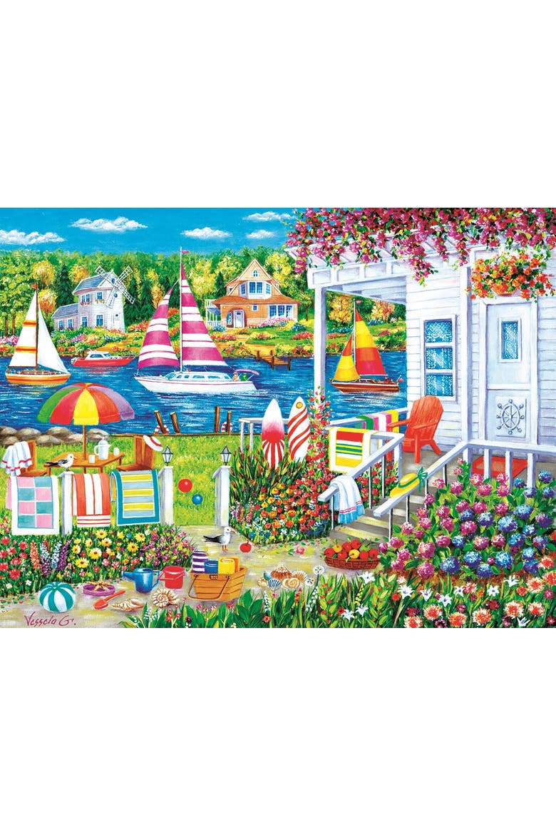 House on the Water 500 piece Jigsaw Puzzle for Adults, Alternate, color, Multicolor