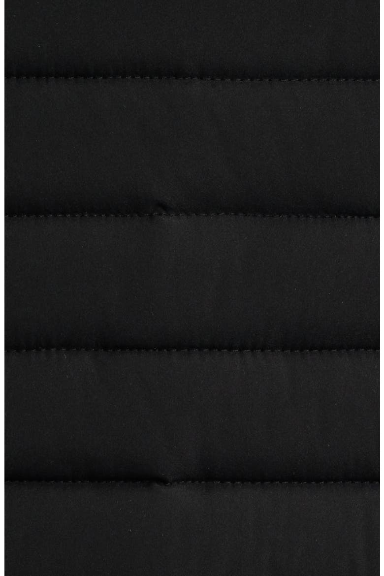 Quilt Core Hooded Coat, Alternate, color, BLACK
