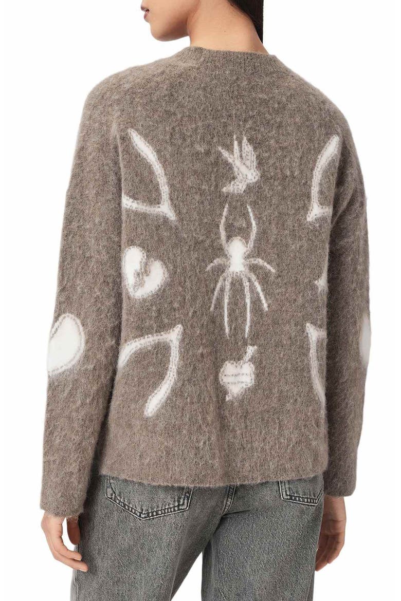 Charm Sweater, Alternate, color, WALNUT BROWN