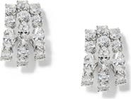 Nadri Twinnie Cubic Zirconia Huggie Hoop Earrings