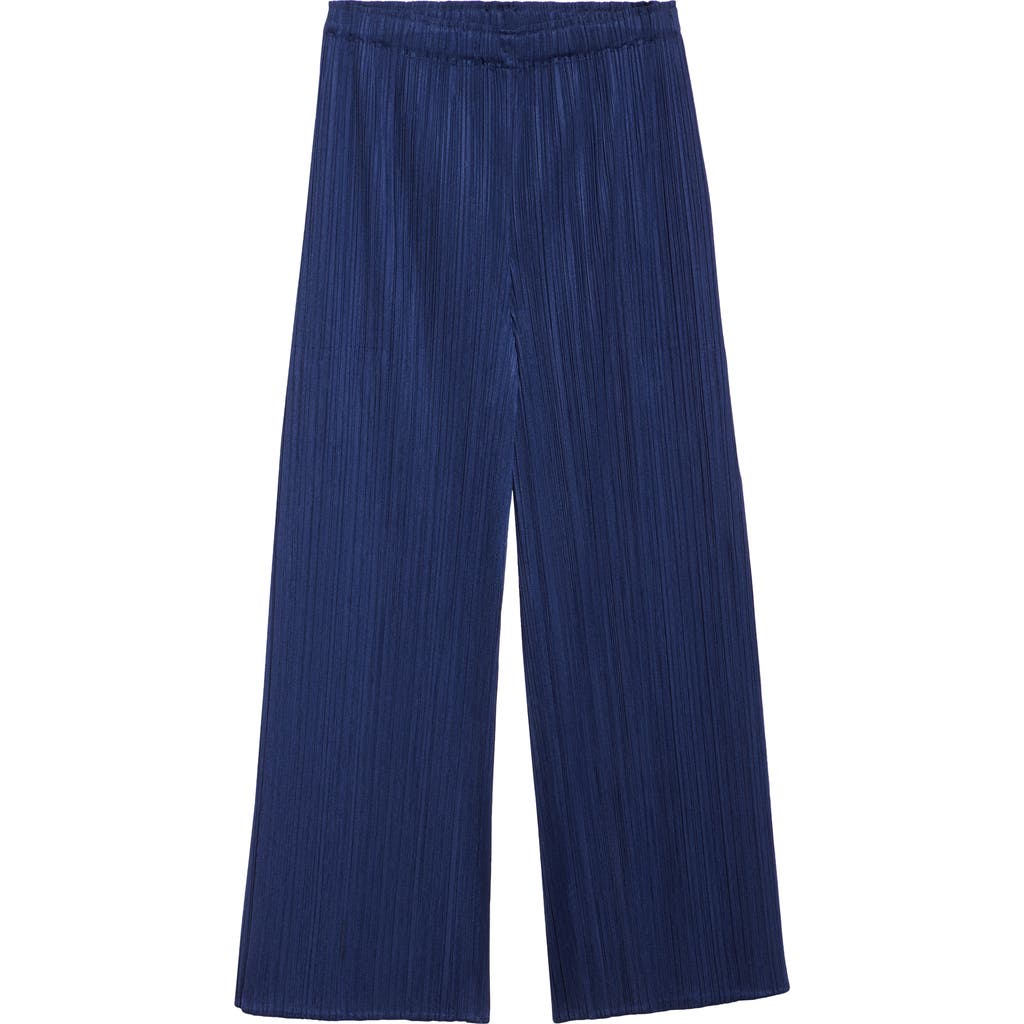 ISSEY MIYAKE PLEATS PLEASE ISSEY MIYAKE MERRY BICOLOR ANKLE WIDE LEG PANTS