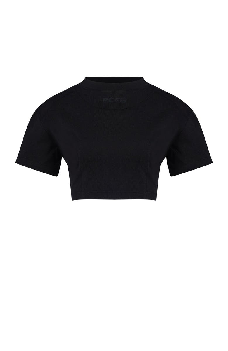 PCFG Pure Cotton Free Heaven Crop Tshirt, Alternate, color, Black